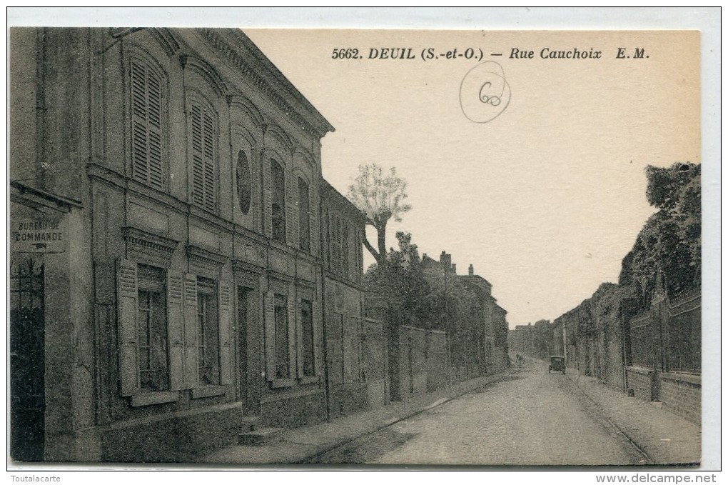 CPA 95 DEUIL RUE CAUCHOIX - Deuil La Barre