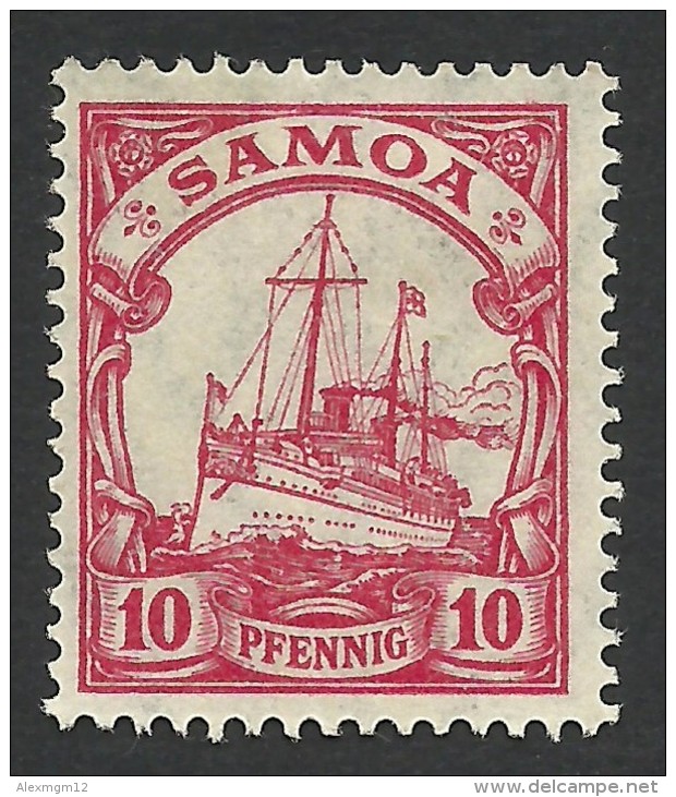 German Samoa, 10 Pf. 1915, Sc # 72, Mi # 22, MH - Samoa