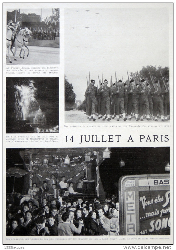 FRANCE ILLUSTRATION N° 147 / 24-07-1948 CHATEAUBRIAND JEAN MOULIN DÉFILÉ 14 JUILLET TURQUIE TULIPES HOLLANDE MAREY CINÉ