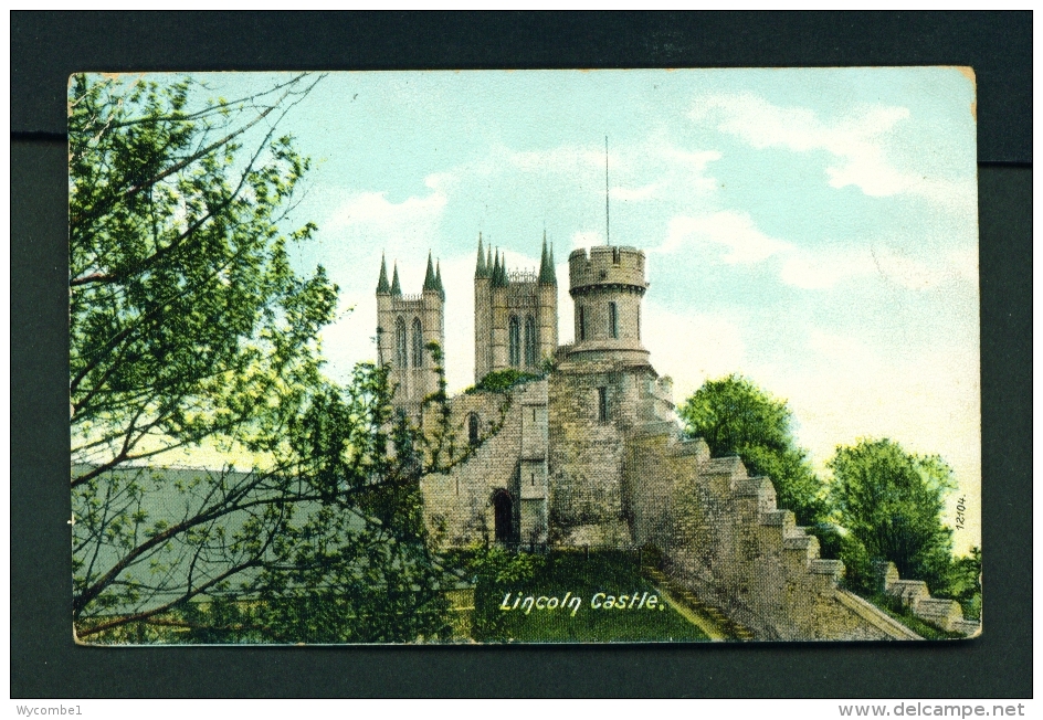 ENGLAND  -  Lincoln Castle  Used Vintage Postcard As Scans - Lincoln