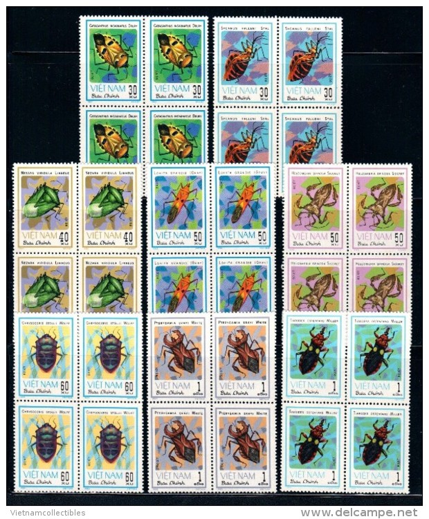 Blocks 4 Of Vietnam Viet Nam MNH Perf Stamps 1982 : Bugs / Bug / Insect (Ms403) - Viêt-Nam