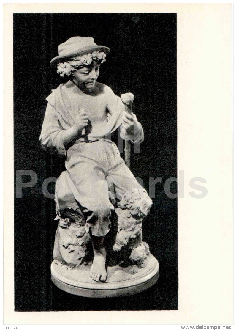 Sculpture By Ugo Zannoni - Young Sculptor , 1873 - Italian Art - Unused - Sculpturen