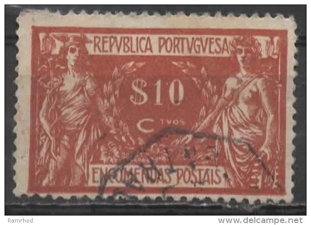 PORTUGAL 1920 Parcel Post -  10c. - Brown  FU - Oblitérés