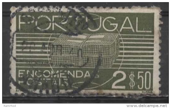 PORTUGAL 1936 Parcel Post -  2e.50 - Green  FU SOME PAPER ATTACHED - Gebruikt