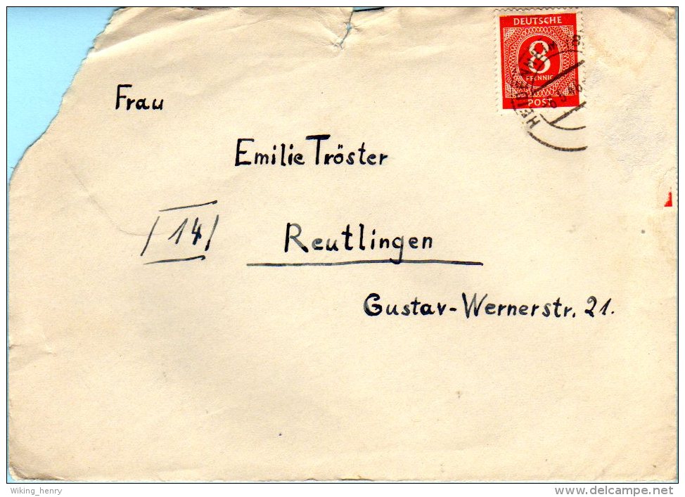 Heidenheim - Brief 1946 - Heidenheim