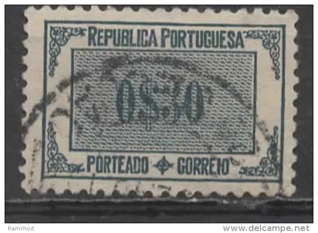 PORTUGAL 1932 Postage Due - 30e. - Blue   FU - Gebraucht