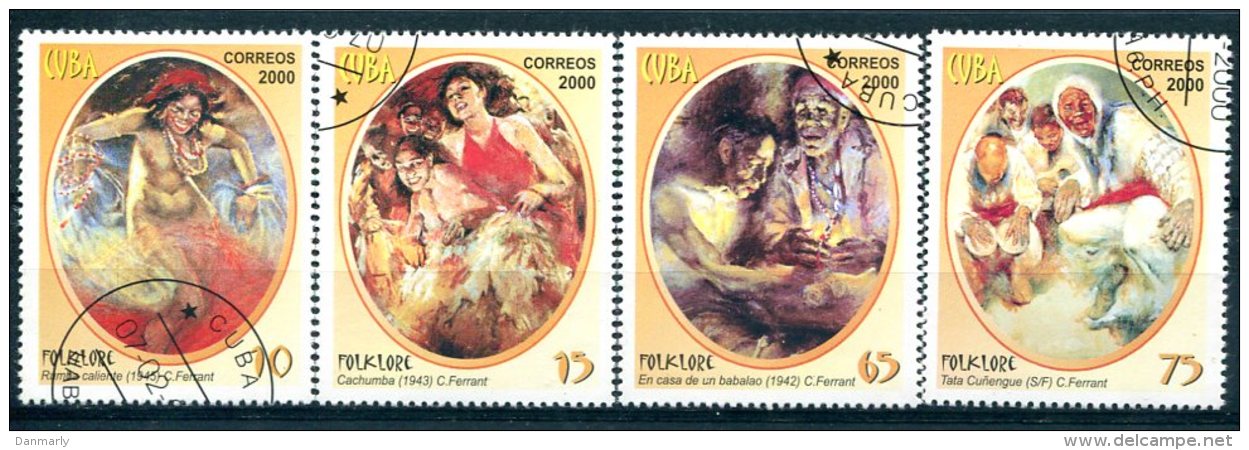 CUBA : Y&T N° 3848-3851  " Folklore " - Carnaval