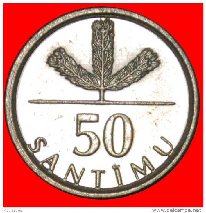 * GERMANY (1992-2009): Latvia (ex. USSR, Russia)  50 SANTIMS 2009 MINT LUSTRE! LOW START  NO RESERVE! - Russland