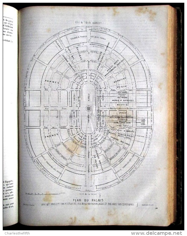 LES 2 GRANDES RELIURES " L´EXPOSITION UNIVERSELLE DE 1867 A PARIS " 960 pages - NOMBREUSES GRAVURES - à prix dérisoire