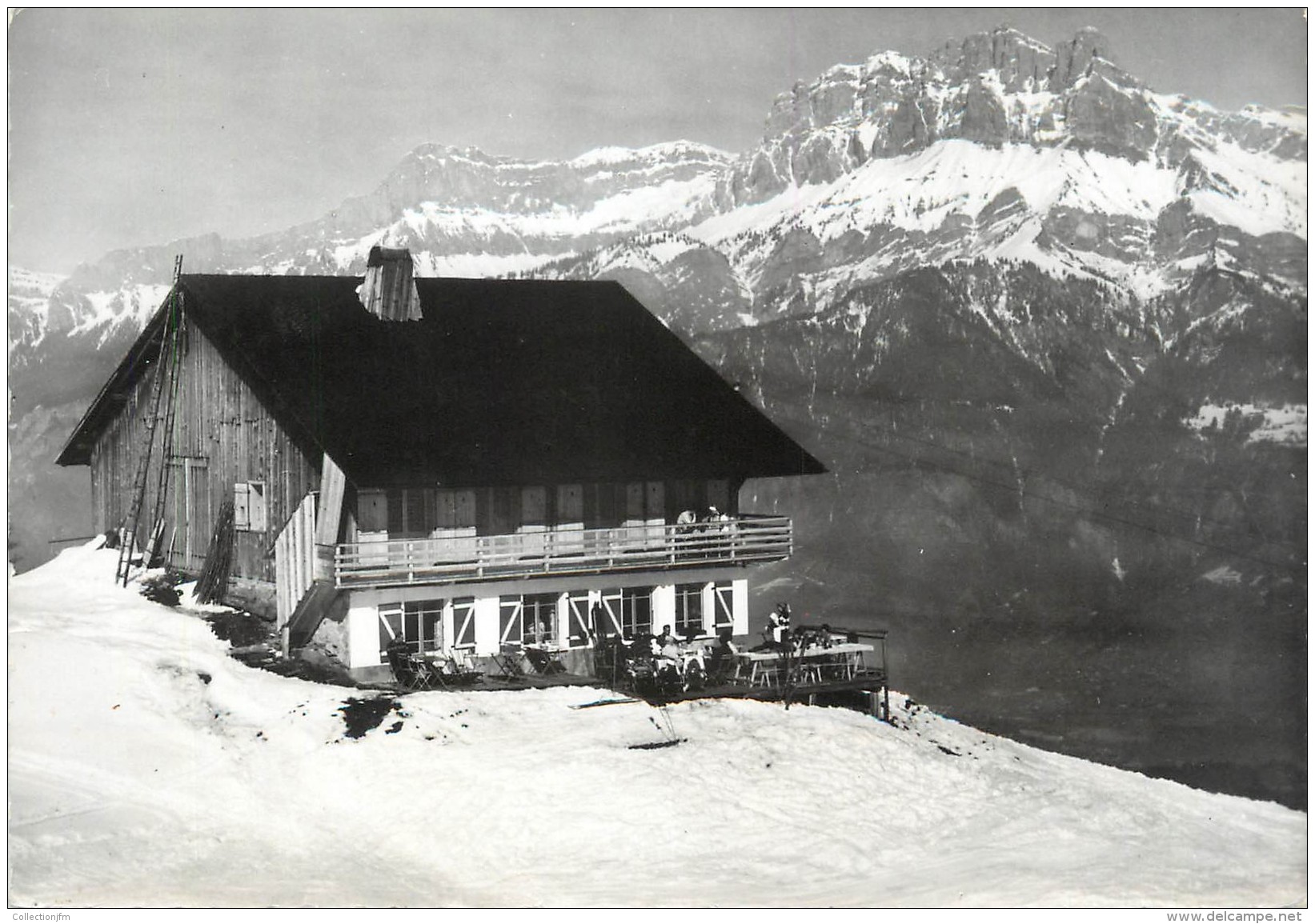 / CPSM FRANCE 74 "Cordon, Chalet Le Refuge Et Les Aiguilles De Warens" - Autres & Non Classés