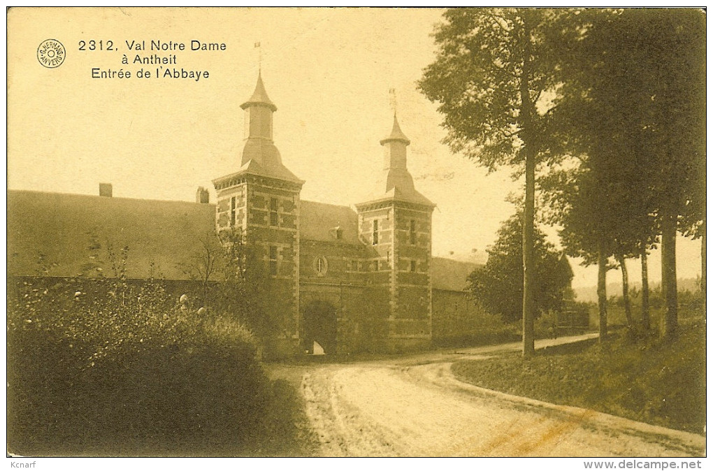 CP Du Val Notre-Dame à ANTHEIT " Entrée De L'abbaye " ( Verso Bilingue ) - Wanze