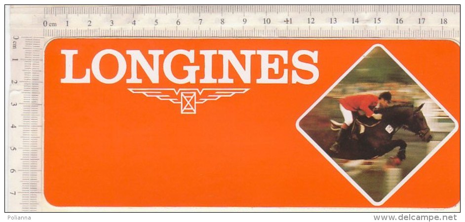 B1622 - ADESIVO STICKER - LONGINES - CORSE CAVALLI - IPPICA - Altri & Non Classificati