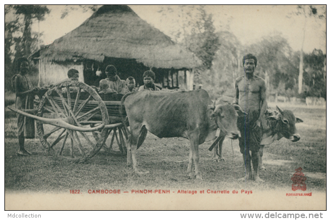 KH PHNOM PENH / Attelage Et Charette Du Pays / - Cambodia