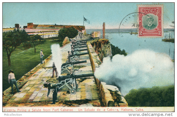 CU LA HAVANE / Firing A Salute From Fort Cabanas / - Cuba