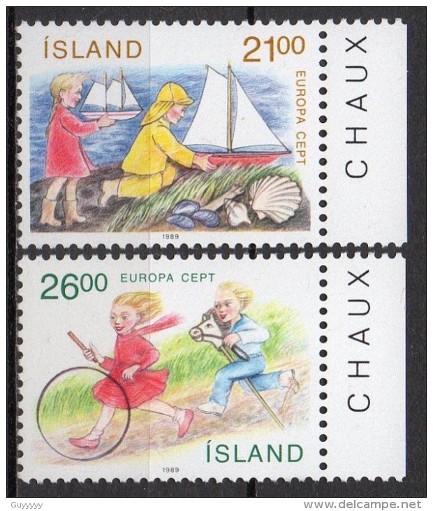Islande - Europa - 1989 - Yvert N° 654 & 655 ** - Unused Stamps