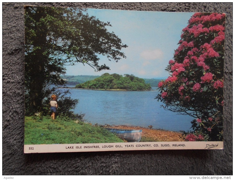 Cpa Irlande Ireland Sligo Lake Isle Inishfree,Lough Gill,Yeats Country Dollard Rhododendrons - Sligo