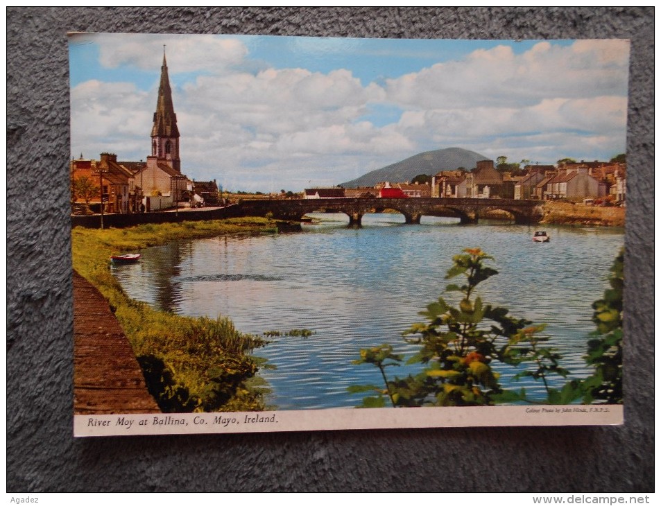 Cpa Irlande Ireland River Moy  At Ballina ,Co Mayo - Sligo