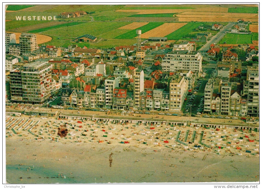 Westende, Luchtfoto Strand En Zeedijk (pk27816) - Westende