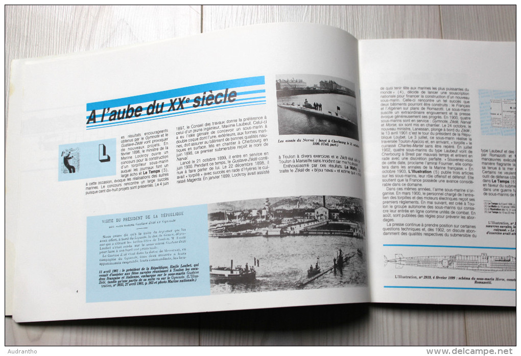 Livre Sous Marins Chronique D'histoire Maritime Marine Nationale Narval Requin - Français