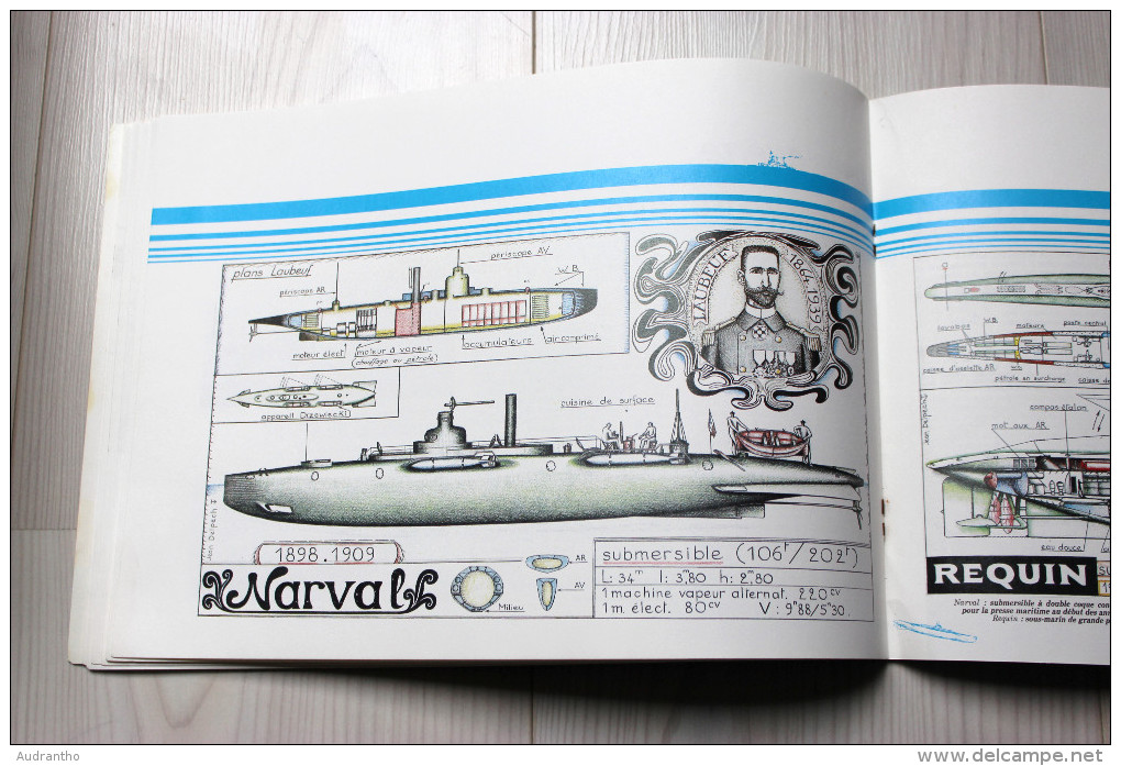 Livre Sous marins Chronique d'histoire maritime Marine Nationale Narval Requin