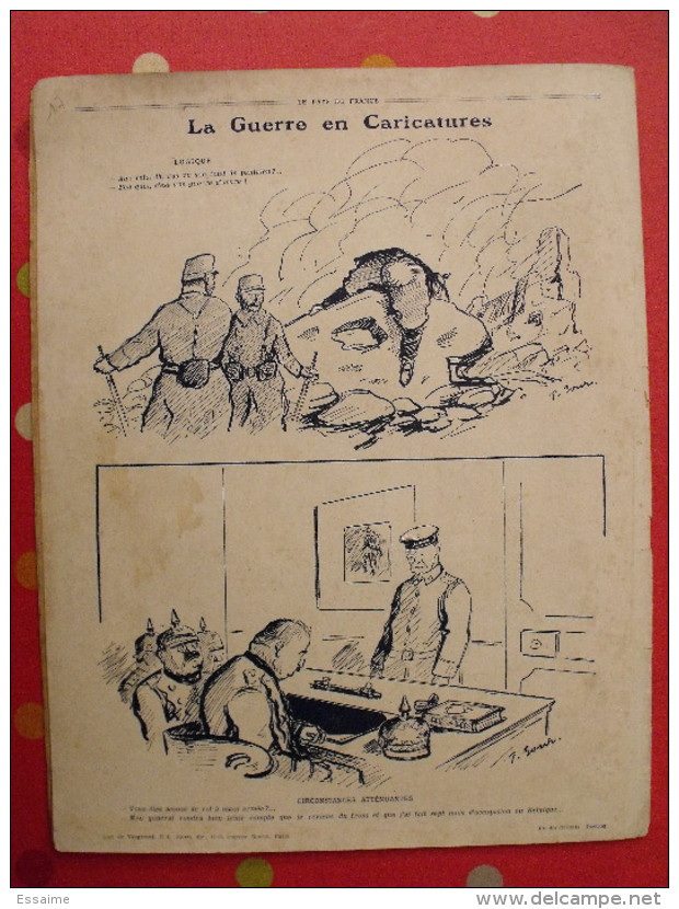 Revue Le Pays De France N° 50. 30 Septembre 1915 Guerre Général D'urbal Nombreuses Photos - Oorlog 1914-18