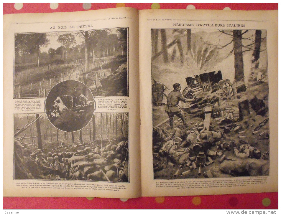 revue Le pays de France n° 50. 30 septembre 1915 Guerre général d'urbal nombreuses photos
