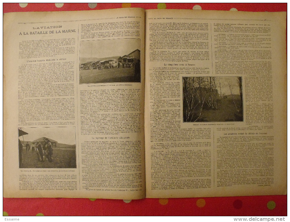 revue Le pays de France n° 50. 30 septembre 1915 Guerre général d'urbal nombreuses photos