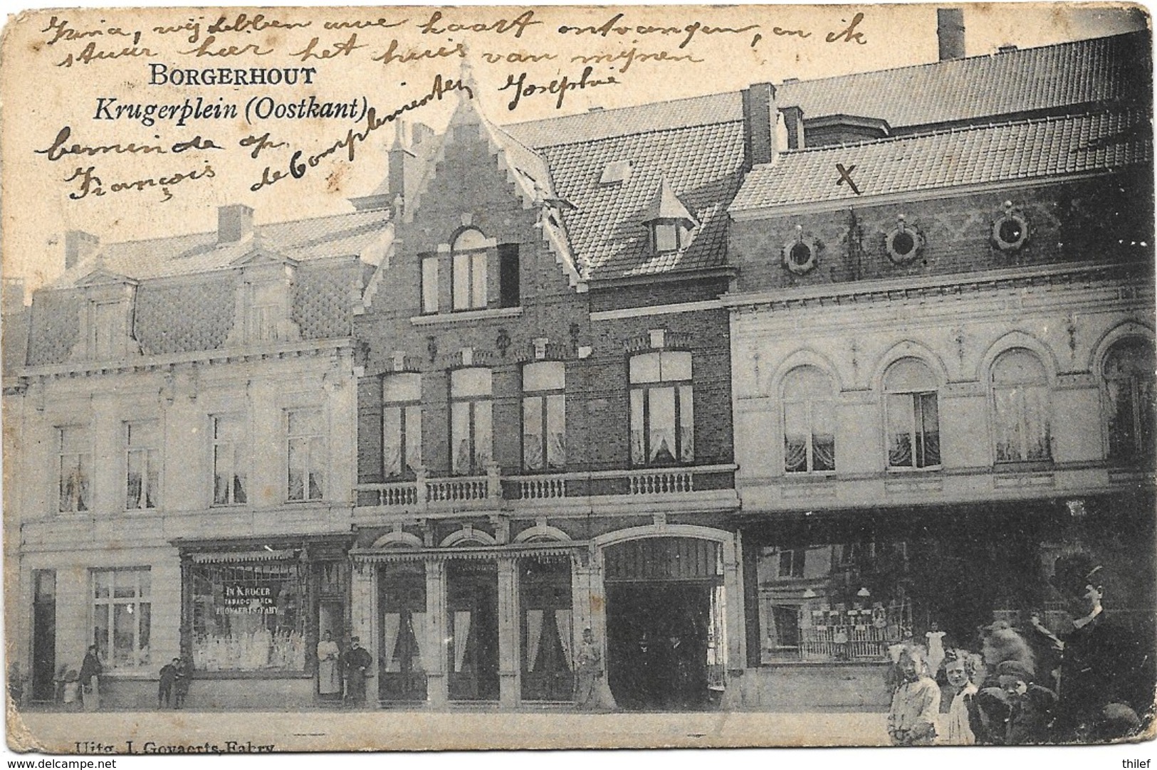 Borgerhout NA1: Krugerplein. Oostkant 1907 - Antwerpen