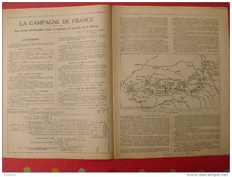 Revue Le Pays De France N° 51. 30 Septembre 1915 Guerre Montagnes Du Trentin Nombreuses Photos - Guerre 1914-18