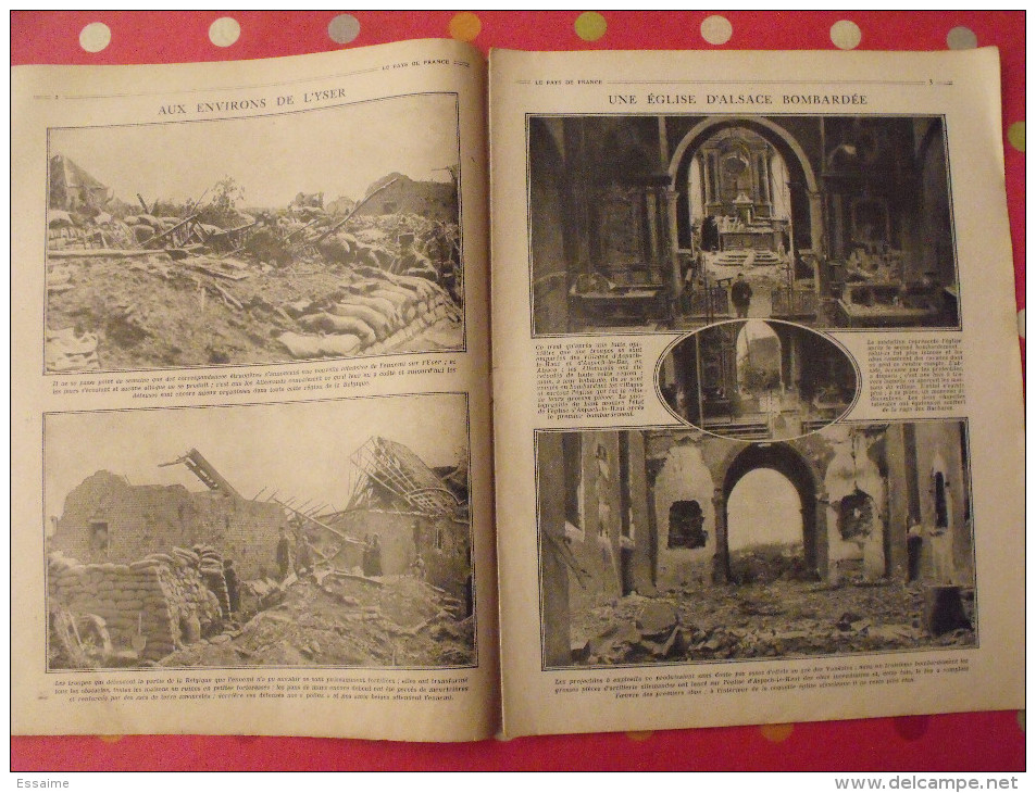 Revue Le Pays De France N° 48. 16 Septembre 1915 Guerre Ministre Millerand Nombreuses Photos - Oorlog 1914-18