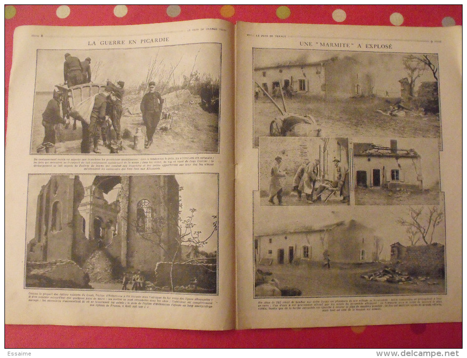 revue Le pays de France n° 48. 16 septembre 1915 Guerre ministre Millerand nombreuses photos