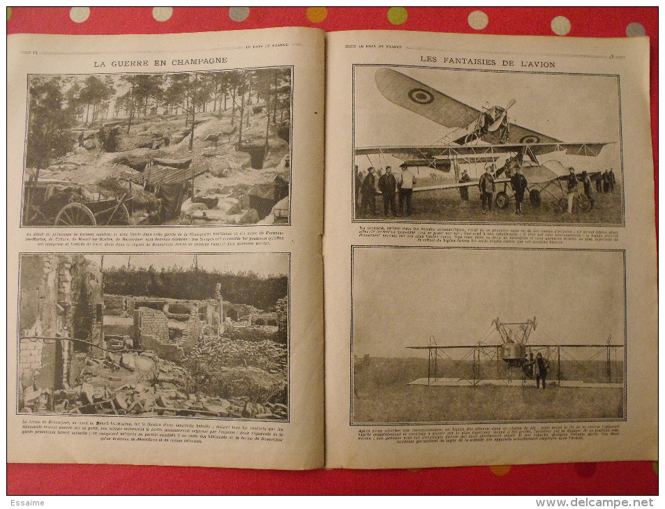 revue Le pays de France n° 48. 16 septembre 1915 Guerre ministre Millerand nombreuses photos