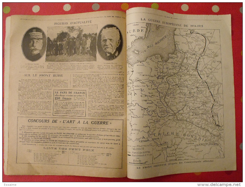 revue Le pays de France n° 48. 16 septembre 1915 Guerre ministre Millerand nombreuses photos