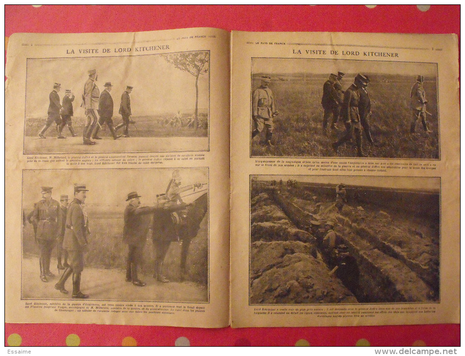 Revue Le Pays De France N° 46. 2 Septembre 1915 Guerre Ministre Marine Augagneur Nombreuses Photos - Oorlog 1914-18