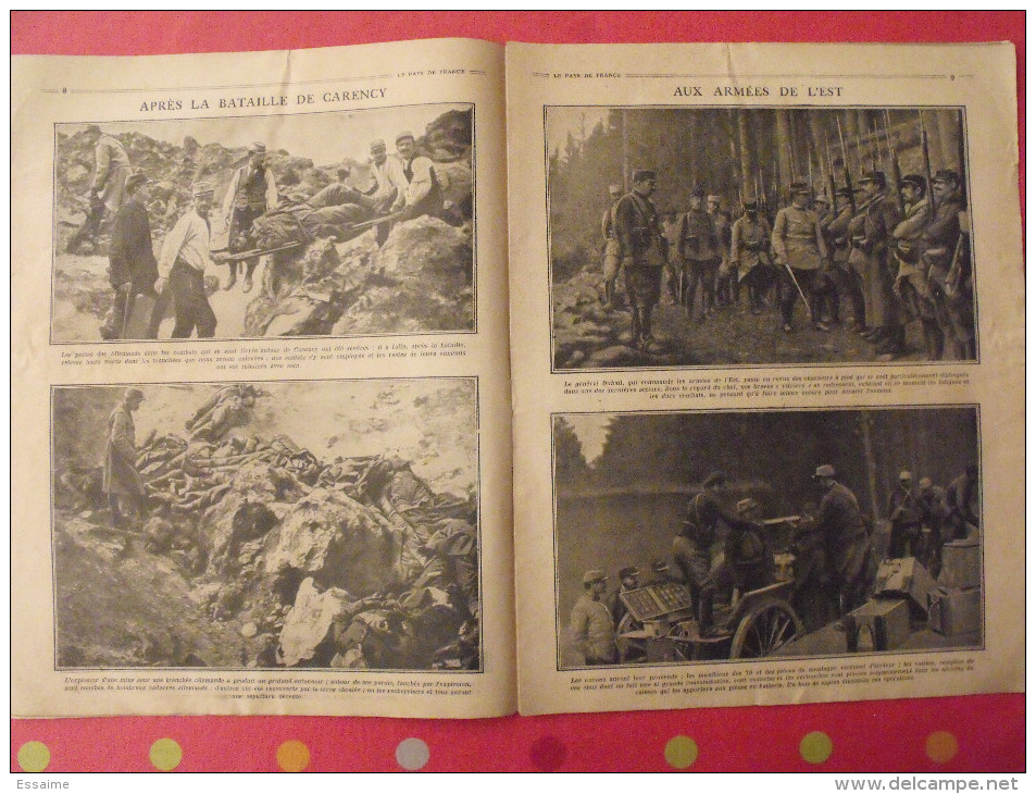 revue Le pays de France n° 46. 2 septembre 1915 Guerre ministre marine Augagneur nombreuses photos