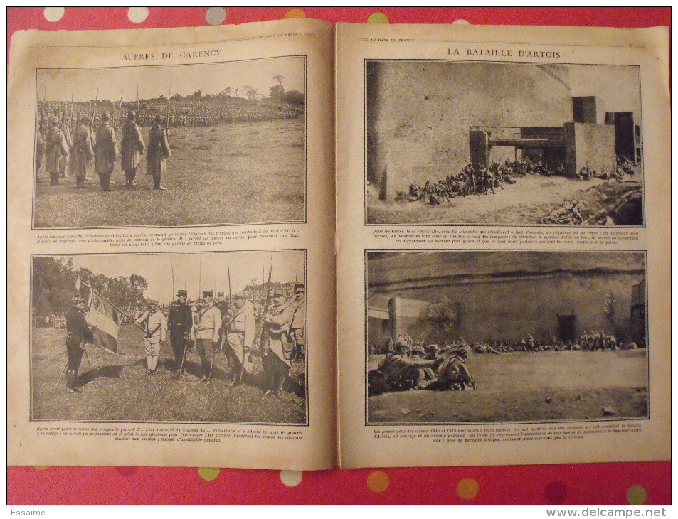 Revue Le Pays De France N° 45. 26 Août 1915 Guerre Belgique De Broqueville Nombreuses Photos - Oorlog 1914-18