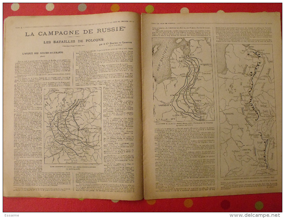 Revue Le Pays De France N° 54. 28 Octobre 1915 Guerre Général Dubois Nombreuses Photos - Oorlog 1914-18