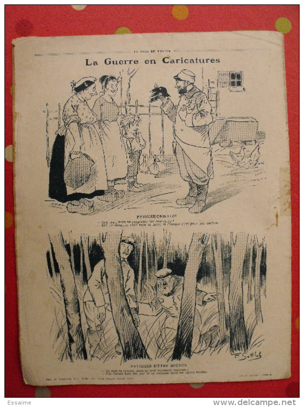 Revue Le Pays De France N° 55. 4 Novembre 1915 Guerre Mine Sous-marine Nombreuses Photos - Oorlog 1914-18