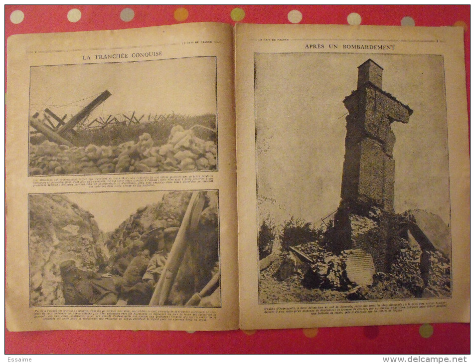 Revue Le Pays De France N° 55. 4 Novembre 1915 Guerre Mine Sous-marine Nombreuses Photos - Oorlog 1914-18