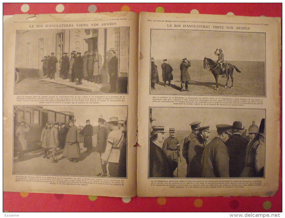 Revue Le Pays De France N° 56. 11 Novembre 1915 Guerre Général Sarrail Nombreuses Photos - Oorlog 1914-18