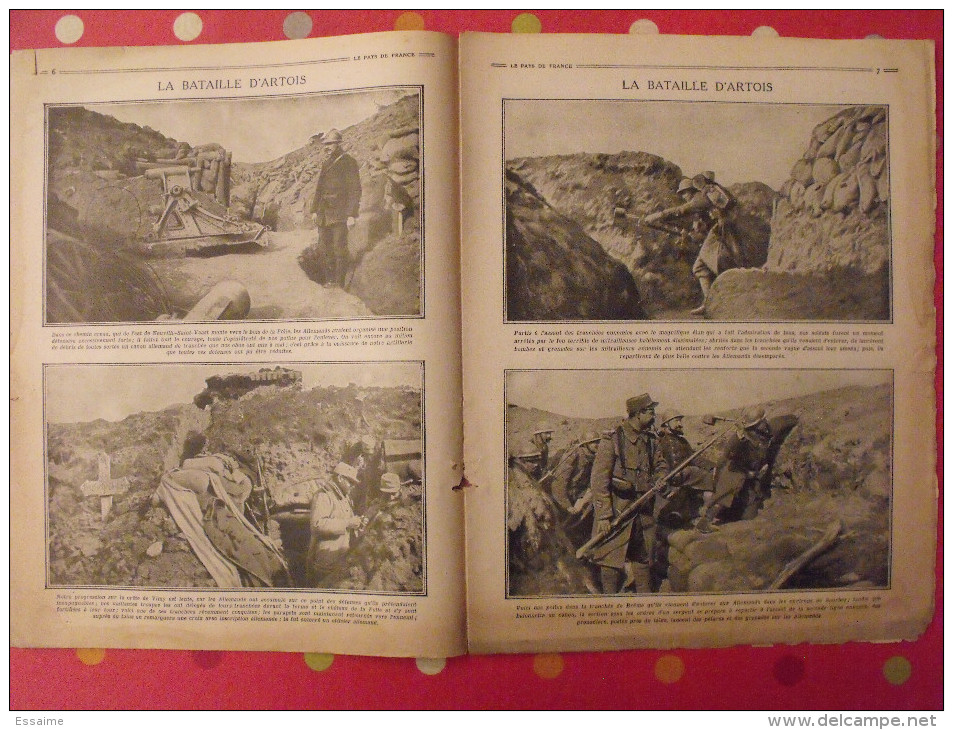 revue Le pays de France n° 56. 11 novembre 1915 Guerre général Sarrail nombreuses photos