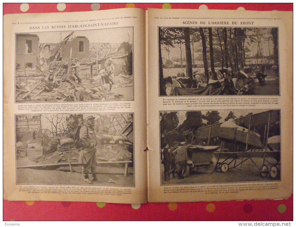 revue Le pays de France n° 56. 11 novembre 1915 Guerre général Sarrail nombreuses photos