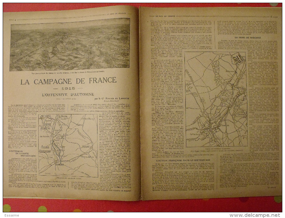 Revue Le Pays De France N° 57. 18 Novembre 1915 Guerre Navire Torpille Nombreuses Photos - Guerre 1914-18