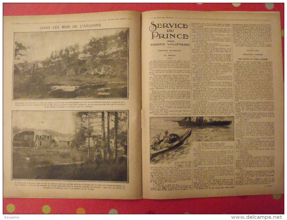 revue Le pays de France n° 57. 18 novembre 1915 Guerre navire torpille nombreuses photos