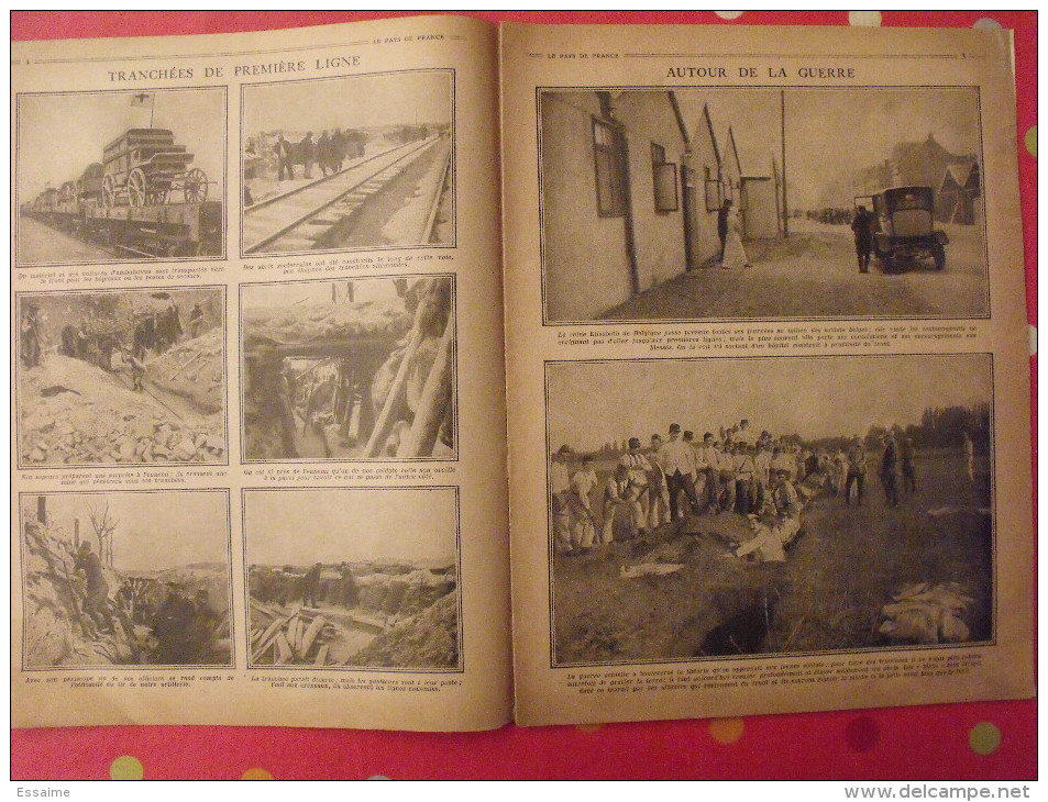 Revue Le Pays De France N° 59. 2 Décembre 1915 Guerre Avion Aéroplane Bombe Torpille Nombreuses Photos - War 1914-18