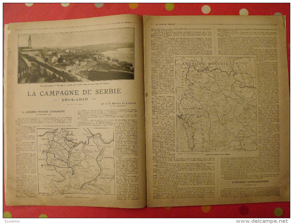 Revue Le Pays De France N° 59. 2 Décembre 1915 Guerre Avion Aéroplane Bombe Torpille Nombreuses Photos - War 1914-18