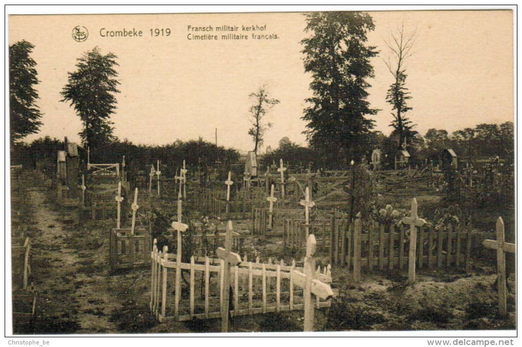 Krombeke, Crombeke, 1919, Fransch Militair Kerkhof, Cimetière Militaire Français (pk27826) - Poperinge