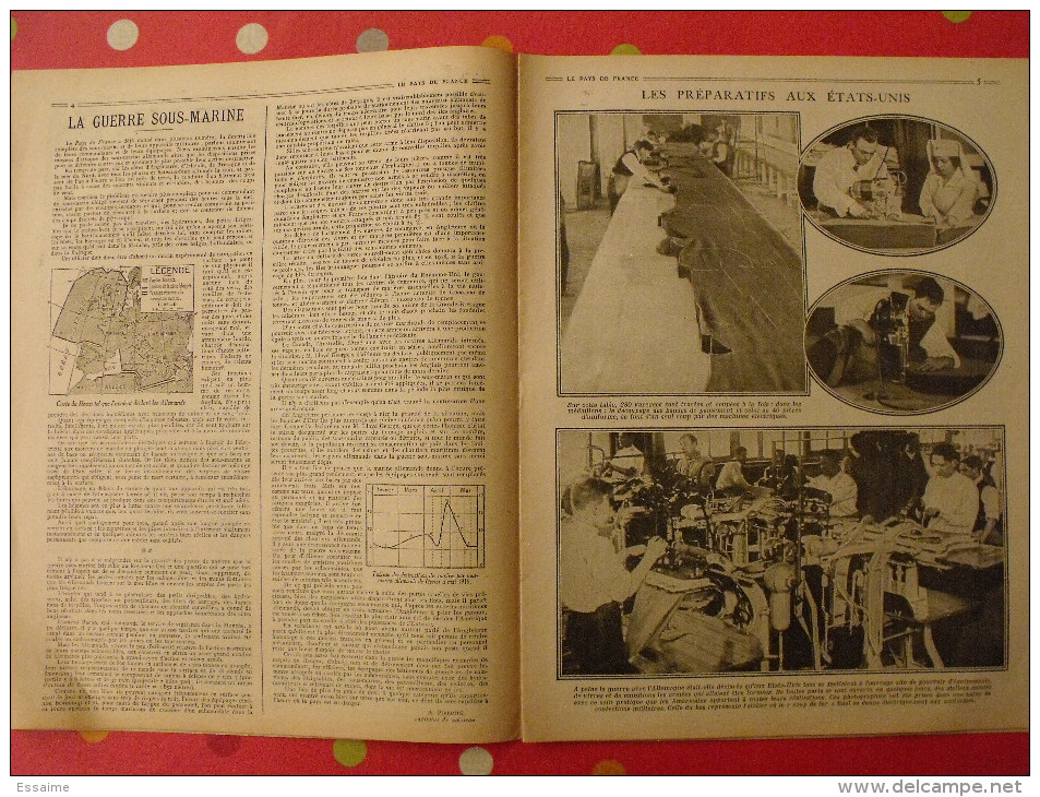 Revue Le Pays De France N° 137. 31 Mai 1917 Guerre Général Hirschauer Nombreuses Photos - Oorlog 1914-18