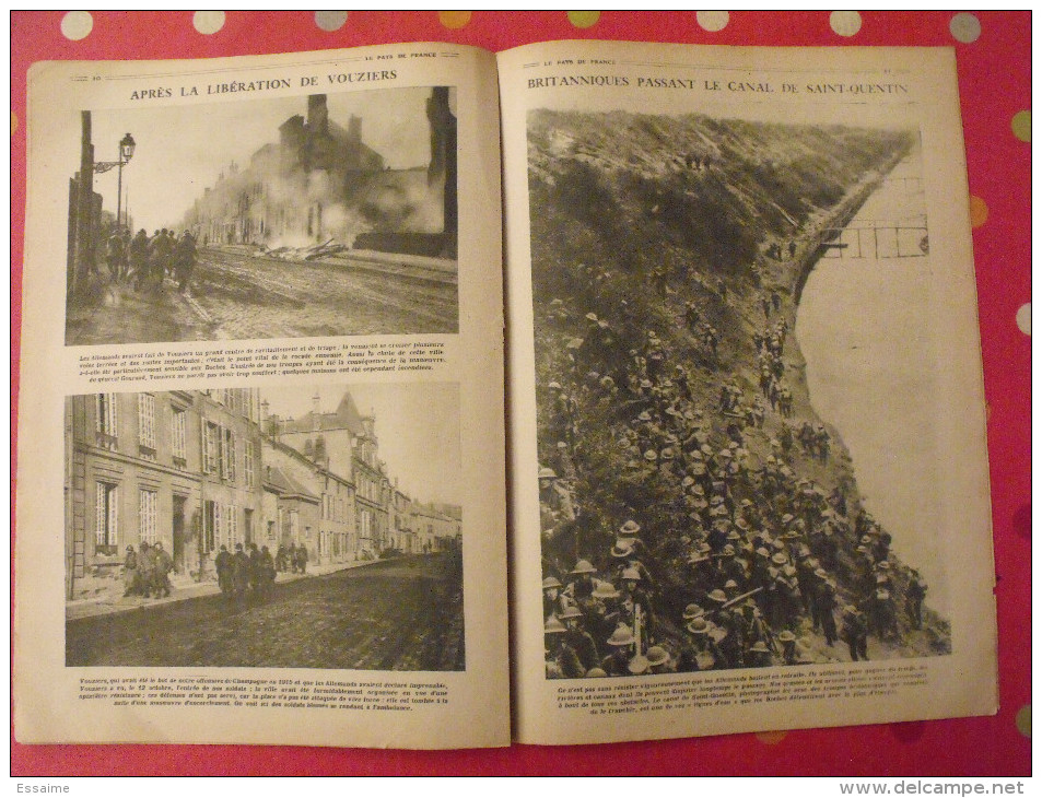 revue Le pays de France n° 212. 7 novembre 1918 Guerre général Niessel nombreuses photos