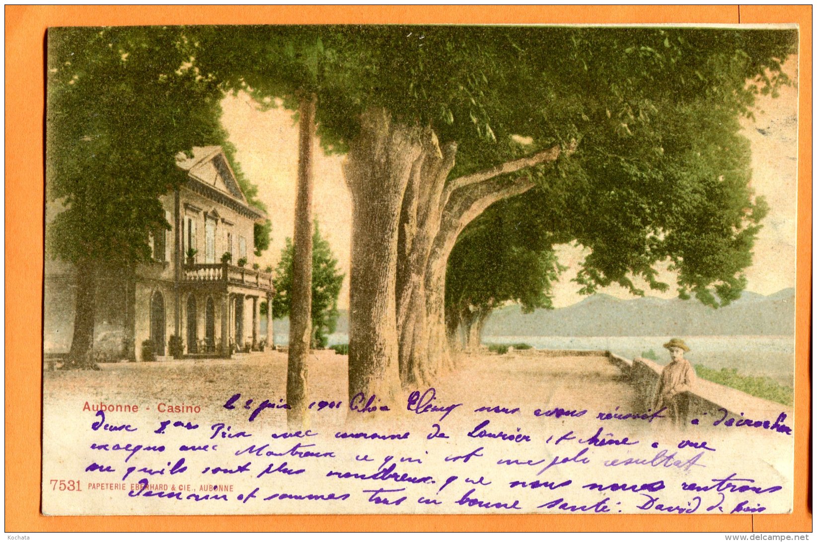 MAI007, Aubonne, Le Casino, L'Esplanade, Avenue Du Chêne, Précurseur, 7531, Circulée 1901 - Aubonne